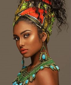 African Woman Art paint by numbers