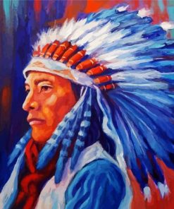 American Indian Native paint by numbers