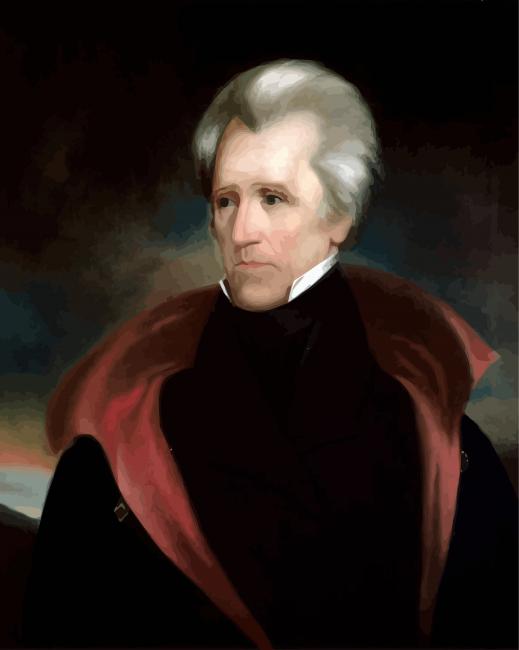 Andrew Jackson paint by number