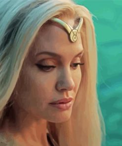 Angelina Jolie Eternals paint by number