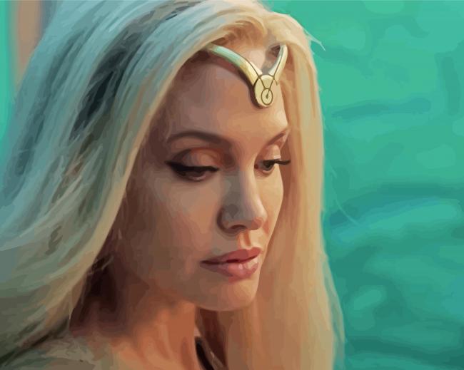 Angelina Jolie Eternals paint by number
