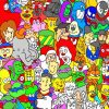 Animation Pop Culture Characters paint by number