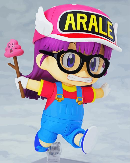 Arale Character paint by number