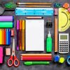 Back To School Supplies paint by numbers