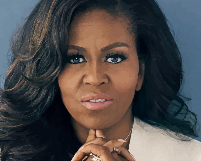 The Gorgeous Michelle Obama paint by number