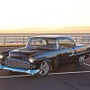 Black 1955 Chevy Art paint by number