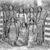Black And White Young Native American Women paint by number