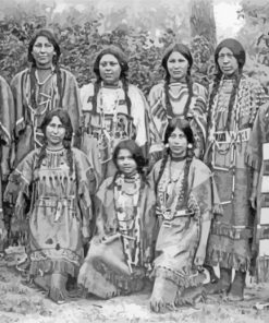 Black And White Young Native American Women paint by number