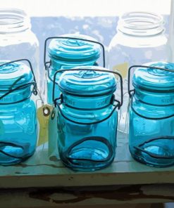 Blue Jars paint by number