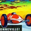 Bonneville Racing Car Poster paint by number