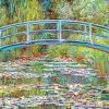 Bridge Over A Pond Of Water Lilies paint by number