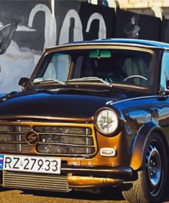 Brown Trabant paint by number