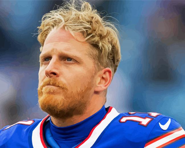Buffalo Bills Player Cole Beasley paint by number