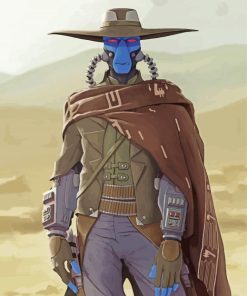 Cad Bane Star Wars paint by number