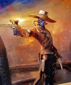 Cad Bane Star Wars Character paint by number