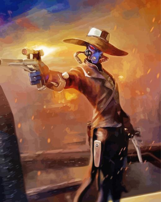 Cad Bane Star Wars Character paint by number