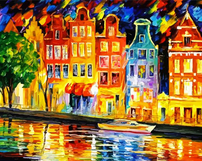 Cityscape paint by number