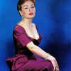 Classy Jeanne Crain paint by number