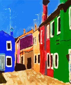 Colorful Scenes Of Venice paint by numbers