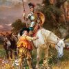 Don Quixote And Sancho Panza Art paint by number