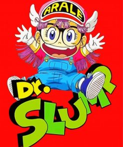 Dr Slump Anime Character paint by number