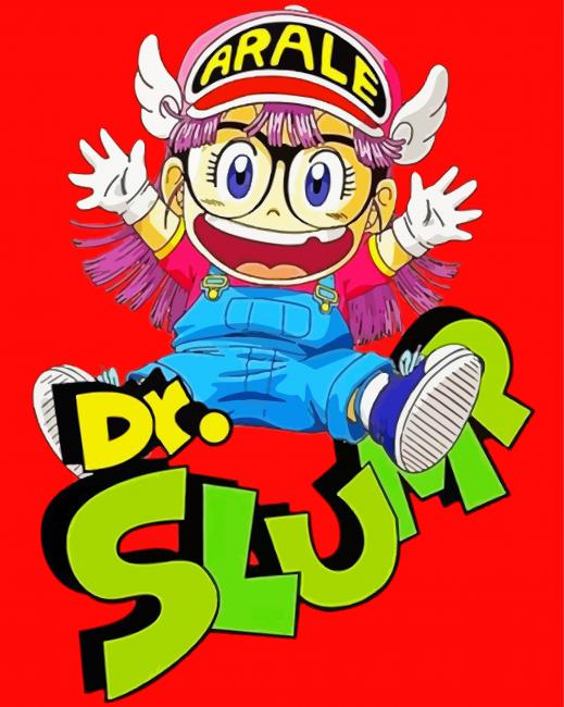 Dr Slump Anime Character paint by number