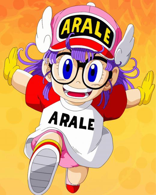 Dr Slump Arale Character paint by number