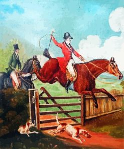 English Hunt Art paint by number