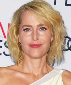 Gillian Anderson American Actress paint by numbers