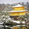 Golden Pavilion In Snow paint by number