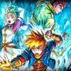 Golden Sun Game Character paint by numbers