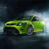 Green Ford Rs Focus paint by number