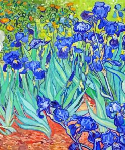 Irises Of Claude Monet And Van Gogh paint by number