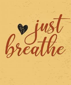 Just Breathe Quotes paint by numbers
