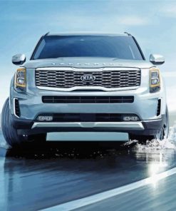 Kia Telluride Car On The Road paint by number