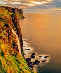 Kilt Rock At Sunset paint by number