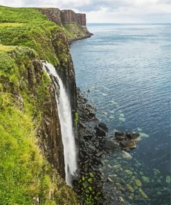Kilt Rock Waterfall paint by number