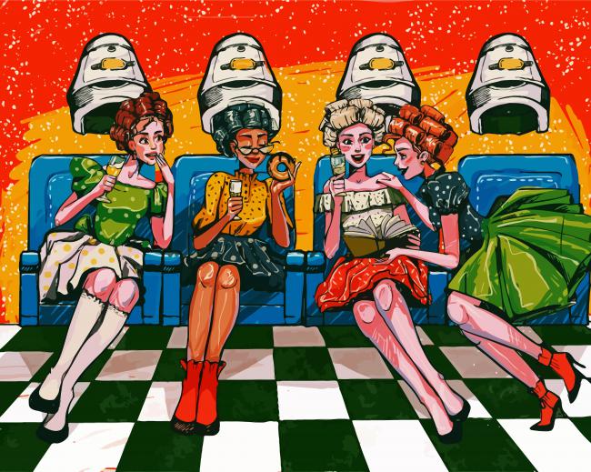 Ladies Party Illustration paint by number