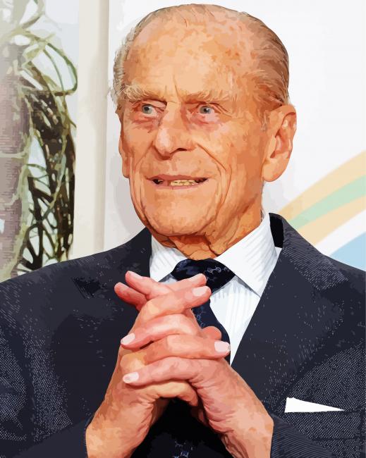 Old Prince Philip paint by number