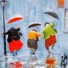 Old Ladies In The Rain paint by number