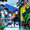 Oscar Bluemner Old Canal Port paint by number