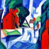 Artistic Oscar Bluemner paint by numbers