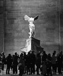 People Around Nike Of Samothrace paint by number