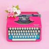 Pink Manual Typewriter paint by numbers