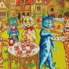 Psychedelic Cats By Louis Wain paint by numbers