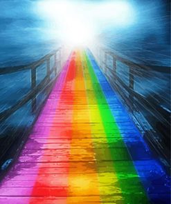 Rainbow Bridge paint by number