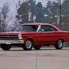 Red 1966 Ford Fairlane paint by numbers