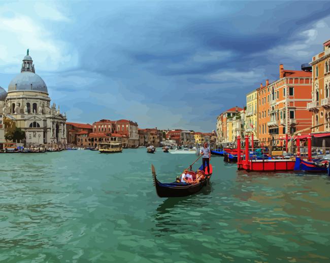 Scenes Of Venice paint by numbers