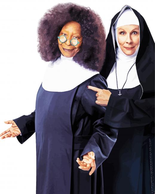 Sister Act Comedy Movie paint by number