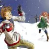 Snow Fight Anime paint by number